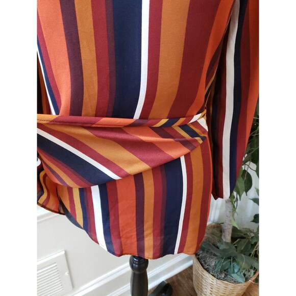 Women's Est. 1946 Striped Long Sleeve Top Size L Long Sleeves V-Neck Outdoor - Picture 5 of 13